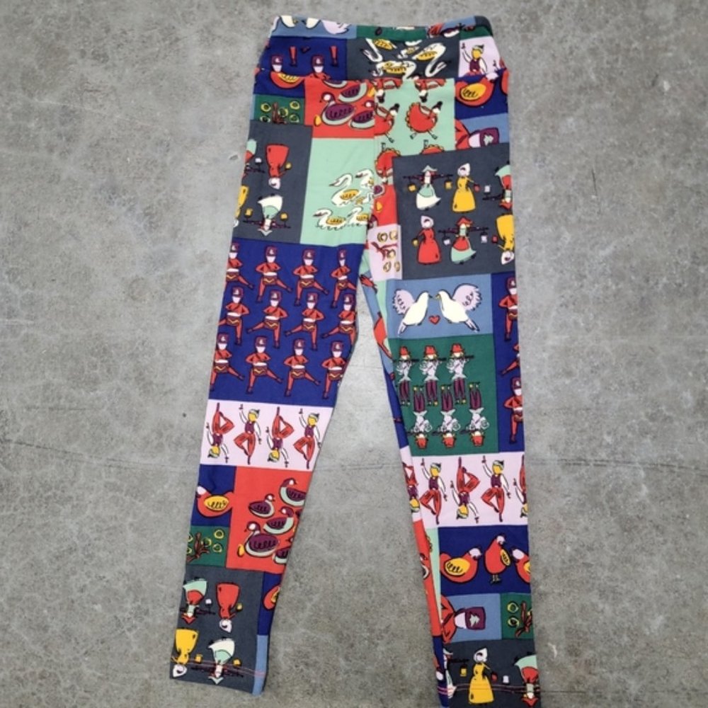 LulaRoe 12 days of Christmas leggings S/M - Picture 3 of 5